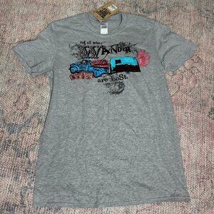 Junk Gypsy Not All Who Wander Are Lost Tee M